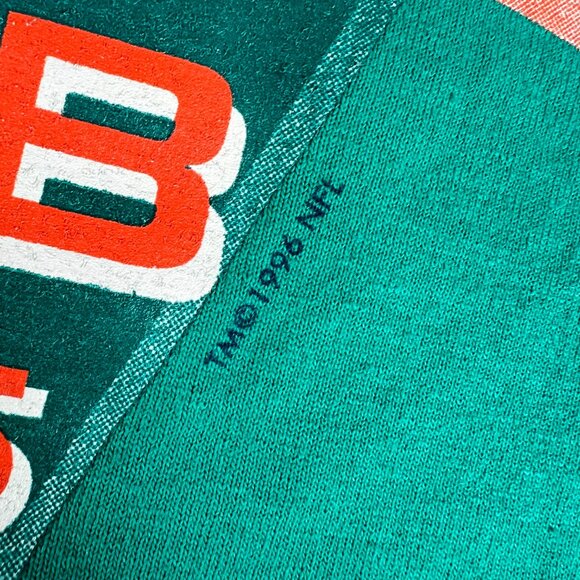 Y2K 2005 Miami Dolphins Football Club Shirt Extra Extra Large Green 90s Logo Tee - Picture 3 of 12